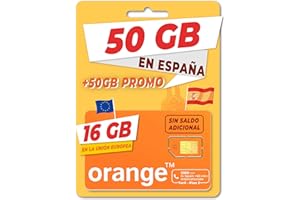 MARCO POLO MOBILE Orange Spain - prepaid SIM card 50 GB in Spain, unlimited national calls, 10 GB for roaming in Europe, online activation, 4G speed