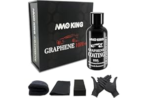 MOLVCE Ceramiczna powłoka samochodowa 10H grafenowa nano-ceramiczna powłoka do samochodów, powłoka Nano Ceramic Coating na wysoki połysk, odporna na zarysowania, super hydrofobowa, zaawansowana