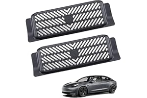 FANNAS 2 Pezzi Coperchio di Sfiato, Sostituzione Della Griglia del Flusso Aria per Tesla Model 3, Griglia di Protezione per Accessori Tesla Model 3, Copertura per Prese d'Aria Sotto Il Sedile