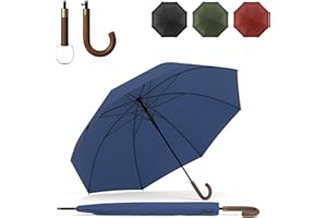 Sapor Design Regenschirm Stockschirm sturmfest Auf-Automatik windsicher | XXL groß & stabil für 2 Personen Damen & Herren | Golfschirm Reise – 123 cm Ø elegant