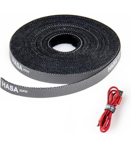 SEWACC Attaches Réutilisables Nylon Avec Boucles Métalliques