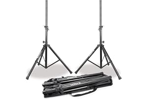 SHARD-LAB COPPIA STATIVI CON BORSA SUPPORTI CASSE ACUSTICHE TREPPIEDI UNIVERSALI