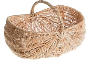 e-wicker24 Alles aus Weide Cesta Portalegna da Interno in Vimini Porta Legna da Interni Fatto a Mano Cesta in Vimini per Legno Cestino per tronchi Ceste per Legna da Interno