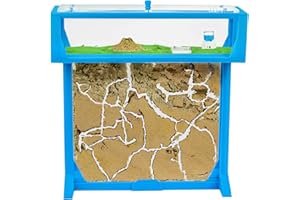 Anthouse - Natürliche Ameisenfarm aus Sand | T 3D Set Big 25x20x1,5 cm Blau | Inklusive Ameisen
