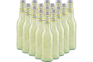 FREE 2B Limonata Bio | Galvanina | 12 Bottiglie in Vetro Scolpito | 355 Ml | Eccellenza Italiana | Soft Drink | Bibita Gassata Dissetante Biologica | Ingrediente per Cocktail