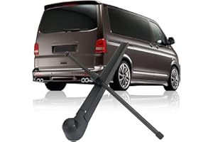 JinsenTGG Balai d'essuie-glace arrière de voiture de rechange pour VW T5 Caddy 2003-2019 / Multivan Transporter, ensemble de bras et lame de kit d'essuie-glace arrière de voiture imperméable