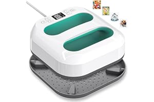 RSAOTY Heizpresse,Transferpresse Plotter con Zeitmesser,Tragbare Heizpresse 22.5cm*22.5cm，DIY Buigelpresse für Hosen/Hüte/Taschen/Cotton/Polyester