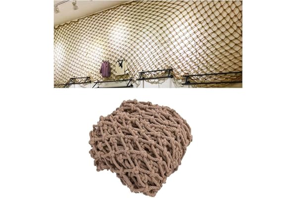 Filet de corde de chanvre, filet de protection, Filet de Corde Chanvre, Clôture Extérieur, Sécurité Enfants Filet Anti-chute Balcon D'escalier, Filet de Séparation Décoratif, Protection D'obstacle Béb