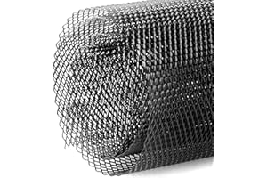 Rockyin Car Grille Mesh 3x6mm Aleación de aluminio Car Grille Mesh Sheet Grid Body Bumper Rhombic Grill Universal