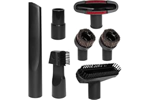 KATLINNA 7 Stück Staubsauger Düsen Set Staubsauger Aufsatz Polsterdüse Matratzendüse Fugendüse 32-35 mm Staubsaugerdüse Universal Staubsauger Zubehör Kompatibel mit Kärcher, Miele, Siemens, Bosch