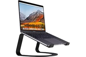Twelve South Curve | Soporte de Aluminio para Apple MacBook y Ordenadores portátiles, Negro