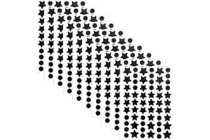 GOSKNOR 600 parches antibotones negros, 240 protectores de botones redondos para la cara, 240 pequeños parches antiacné en forma de estrella y 120 grandes almohadillas antiacné en forma de estrella para