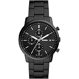 Buy Fossil Grant Chronograph Black Dial 