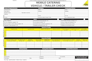 CP UK GAS SAFETY PAD - ENGINEERS GAS SAFETY CHECK VEHICLE TRAILER INSPECTION CERTIFICATE PAD 50 SET BOOK