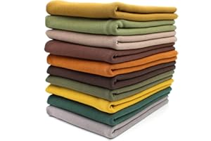 VmG-Store 10x 0,25m Bündchenstoff Set Schlauchware 70cm breit 95% Baumwolle, 5% Elasthan Auswahl Jersey (Naturtöne, 10er Set)