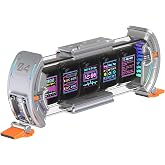 Divoom Times Gate Pixel Art Informative Screen, WIFI 5pcs 128 * 128 IPS Screen, LED Digital Clock Lights Game Room Table