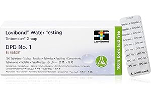 Lovibond - DPD No 1 Free Chlorine Tablets | Suitable for Photometers & Comparators | Tests Bromine, Ozone, Monochloramine | Pool Water Test Kit, 100 Tablets