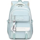 Tanou School Backpack for Teen Girls, Large School Backpacks | Waterproof Nylon Backpack School Teenager Girl Bag Casual Fash