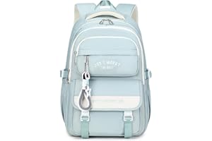 Tanou Plecak szkolny dla nastolatek, dziewcząt, plecak do szkoły, duży tornister szkolny dla dziewcząt 4-12. klasy, wodoszczelny, swobodny plecak dzienny do szkoły podstawowej, szkoły średniej i