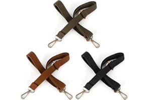 Jubaopen 3 correas de hombro anchas de poliéster de repuesto para bolsas de mano, correas ajustables cruzadas, correa de hombro ancha para todos los bolsos de hombro (130 cm, 3 colores)