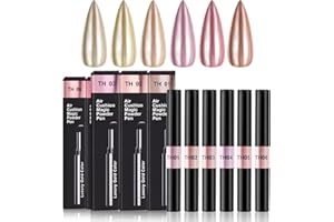 BISHENGYF BISHENGY Chrome Powder, Metallic Mirror Pearl Holográfico Pigmento Polvo Manicura Nail Art Decoration Sets