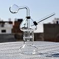 6 Inch Glass Oil Pipe Bong Transparent