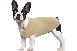 Hjumarayan Hundepullover Mittelgroße Hunde - Dünn Hunde Pullover Waschbar Hundepulli Gestreifte Hunde Shirt Elastisch Hunde Pullis, Hundepullover Fleece für Corgi Dackel (Gelb M)