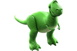 Mattel Disney och Pixar Toy Story 5 Rex actionfigur | 18 cm skala, 1 huvudkaraktär, 8+ rörliga leder, filmtrogen design, JKV17