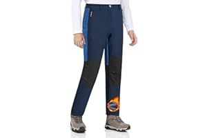 Zoofly Pantalones Nieve Niño Pantalón Invierno Niña Pantalon Termico Impermeable Forrado Softshell Termicos Trekking