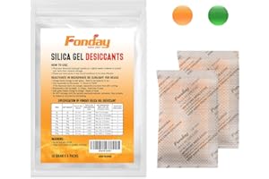 Paquete de 50 gramosx6 paquetes recargables de gel de sílice desecante Fonday de grado alimenticio de reactivación rápida, herramientas de joyería, medicamentos alimenticios