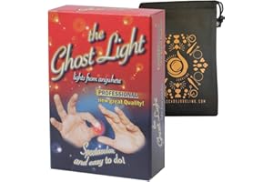 DI FATTA AND CASCADE JUGGLING Ghost Lights - Pair of Light Up Thumb Tips - Easy Magic Trick - Includes Cascade Bag (Adult)