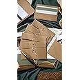 Sweet seven 10 PCS Kraft Paper Envelopes with Button and String Closure - Vintage Pockets for Mail, Postcards, Bills, Invitations - Brown, 6.7x4.5 Inch