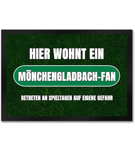 Borussia Mönchengladbach Teppich - 100 X 120 Cm, Aus 100% Polyamid, Rutschhemmend, Lärmhemmend, Mit Borussia-Park Motiv