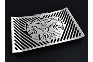 IBEX Compatible with: Yamaha Vmax 1985-06 Radiator Cover Water Cooler Radiator Grille Radiator Guard Radiator Cover with Side Cover Diablo Silver
