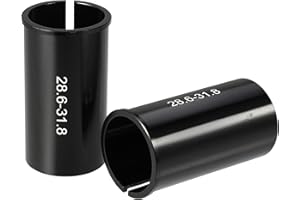 X AUTOHAUX 2 Pcs 28.6mm to 31.8mm Bike Seat Post Tube Adapter Reducing Sleeve
