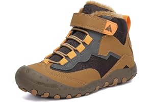 Mishansha Bottes Neige Enfants Antidérapantes Chaudes Bottines Hiver Garçon Fille, GR.24-38