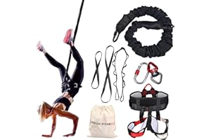 PRIOR FITNESS Bungee Fitness Kit de Yoga élastique Corde Corde Corde résistance air Dance Exercice Exercice Fitness Maison Gym équipement d'entraînement Professionnel