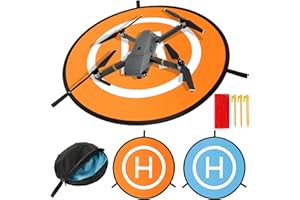 Teklemon Drone Landing Pad, 75 cm Drohnen Landeplatz, Universal Waterproof Tragbare Faltbare Landing Pads für RC Drones Hubschrauber, PVB Drohnen, DJI Mavic Pro Phantom 2/3/4 Pro, Drohnen Zubehör