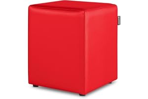 HAPPERS Puff Cubo Salón o Interior Rojo