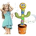 Dancing Cactus, Talking Cactus Toy, Cactus Plush, Repeat What You Say, Dancing cactus Toy for Kids & Home Decoration,Plush Toy, Doll, Kids toy, Toy, Christmas toys, USB Rechargeable Battery
