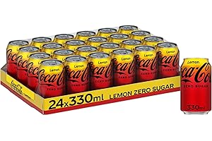 COCA-COLA ZERO Coca Cola Zero Sugar Can Lemon 330 ml (Pack of 24)