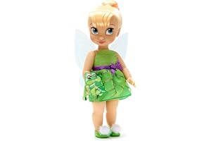 Disney Store Official Tinker Bell Doll Animator Collection, Peter Pan, 39cm, 15inches with Realistic Rooted Hair and Outfit, Collectible Toddler Doll, Toy Suitable for Ages 3 and Above.