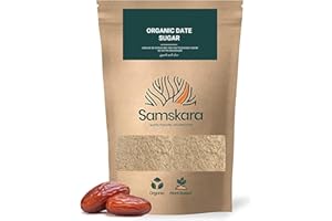 Azúcar de Dátil Ecológica BIO 1kg | Samskara | Endulzante Natural en Polvo | Dátil en Polvo Comercio Justo | Sustituto Azúcar Blanco | Dátiles Organic Dates Sugar (500 gr)