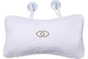 YUET Spa Pilliow, Cuscini da Bagno, Cuscino per Vasca da Bagno Antiscivolo idromassaggio con Ventose Supporto per Collo Testa