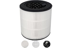 BIBOLIC FY0293/30 Ersatzfilter Kompatibel mit Philips 800 Series AC0830/10 AC0820/10 AC0820/30 AC0819/10 Luftreiniger, 3 in 1 HEPA & Aktivkohle AC0830 Filter, Teilenummer FY0293/30 FY0194/30 Ersatz-Filter