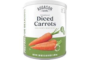 Augason Farms Dehydrated Diced Carrots #10 Can, 38 oz by Augason Farms