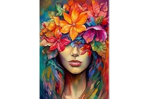 LAISLLA Peinture Numero Adulte, Kit de Peinture à l'huile sur Toile Bricolage pour Enfant, Paint by Numbers avec Peintures et Pinceaux Sans Cadre 40×50 cm (02)