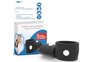 HEALTH PRESS Pulsera de Acupresión contra las Náuseas - Anti Mareo Niño - Para las Náuseas del Embarazo y del Viaje
