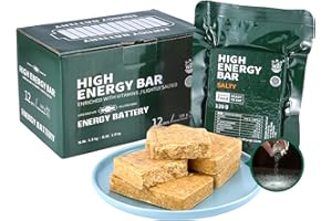 通用 BDH Emergency Ration Food Bars Survival Food Supply for Outdoor Camping Rations Emergency Snowstorm Earthquake Disaster Survival Kits Long Life Food 12 Count