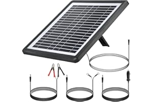 HISUNAGE Kit de panel solar de 15W para coche